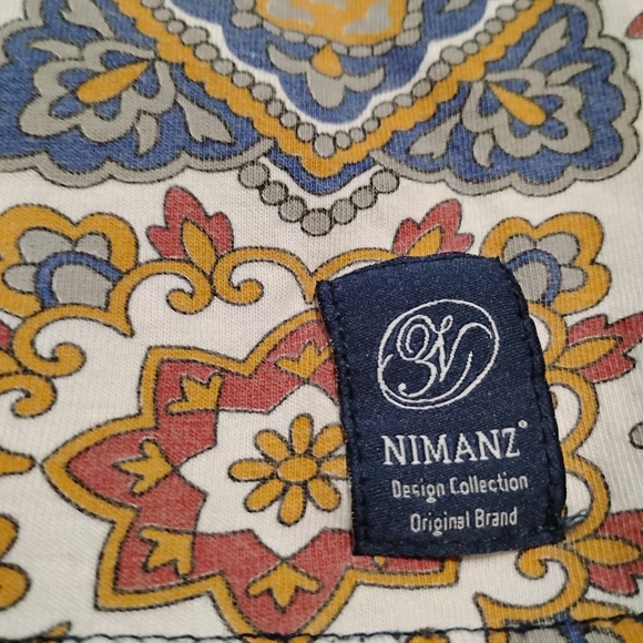 NIMANZ TEE - DYNASTY | Mens XXL Cotton Tee Patterned Designer T-shirt - Picture 2 of 13